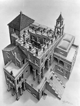 “Ascender y Descender”, de M.C Escher (1960).